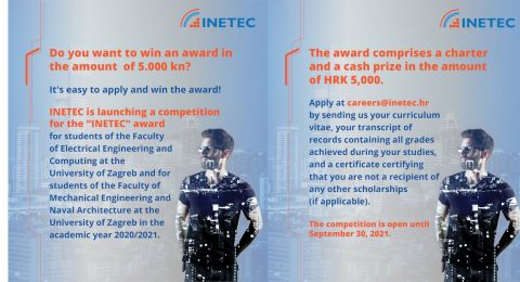 INETEC student award - reminder